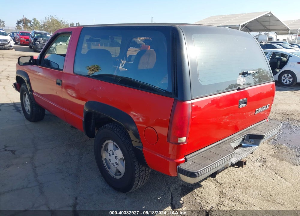 1993 CHEVROLET BLAZER K1500 VIN: 1GNEK18K9PJ330467
