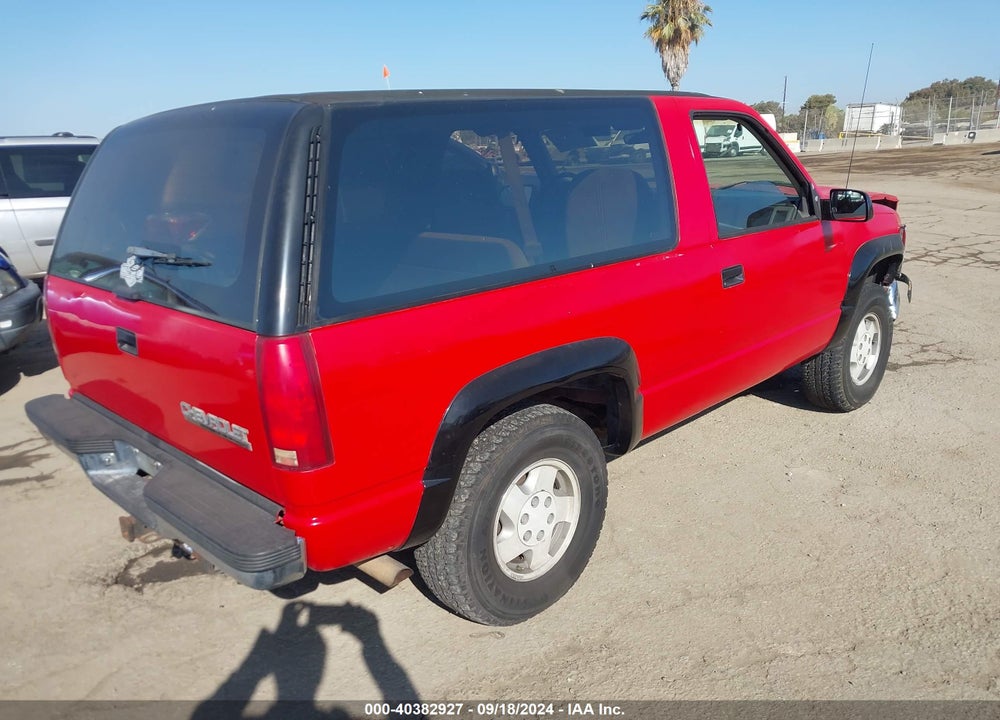 1993 CHEVROLET BLAZER K1500 VIN: 1GNEK18K9PJ330467