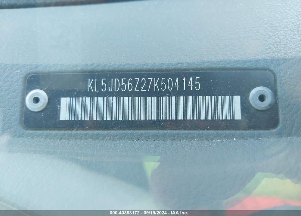 2007 SUZUKI FORENZA CONVENIENCE VIN: KL5JD56Z27K504145