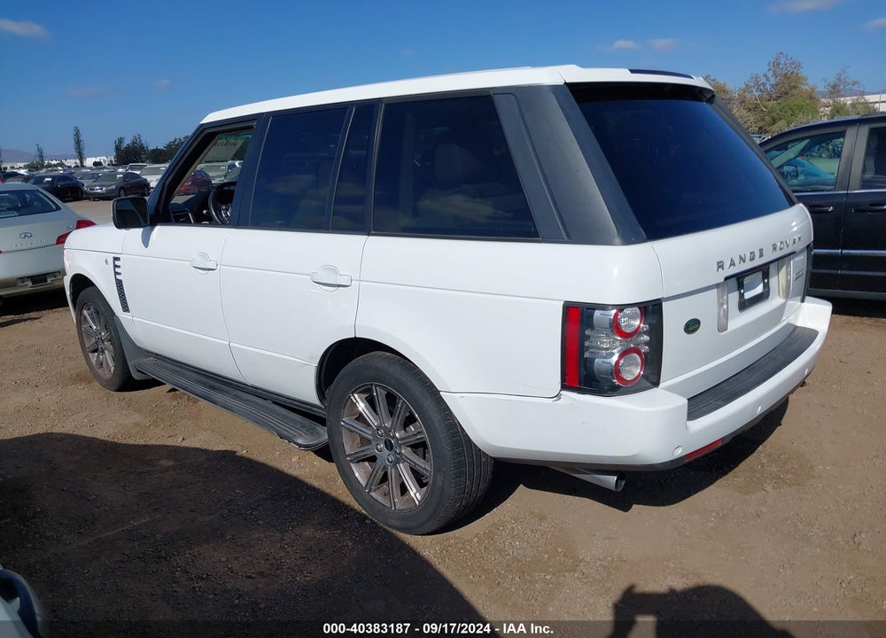 2012 LAND ROVER RANGE ROVER SUPERCHARGED VIN: SALMF1E43CA361375