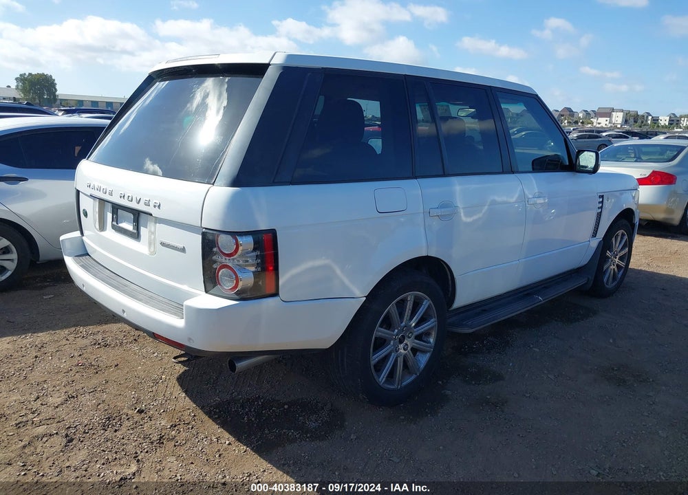 2012 LAND ROVER RANGE ROVER SUPERCHARGED VIN: SALMF1E43CA361375