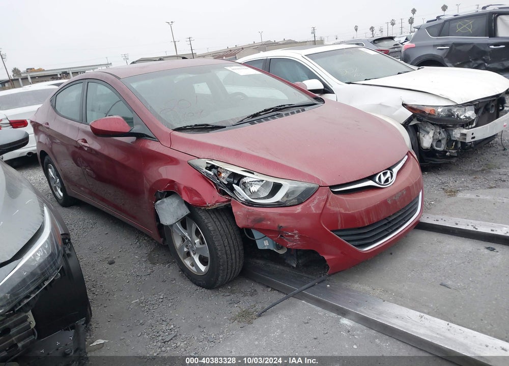2015 HYUNDAI ELANTRA SE VIN: 5NPDH4AE6FH566199