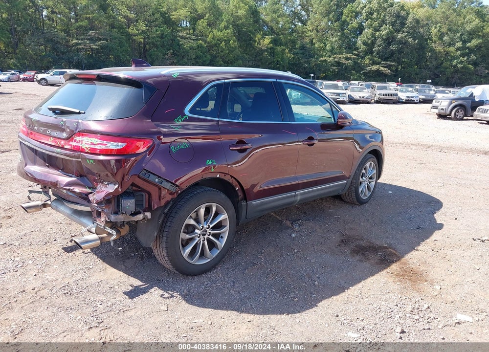 2019 LINCOLN MKC SELECT VIN: 5LMCJ2C91KUL06533