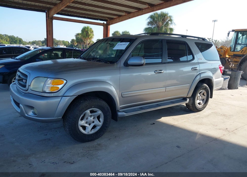 2002 TOYOTA SEQUOIA SR5 V8 VIN: 5TDBT44A52S112500