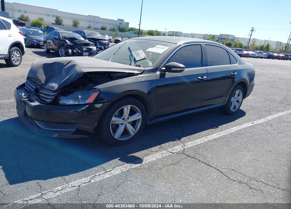 2012 VOLKSWAGEN PASSAT 2.5L SE VIN: 1VWBP7A33CC040837