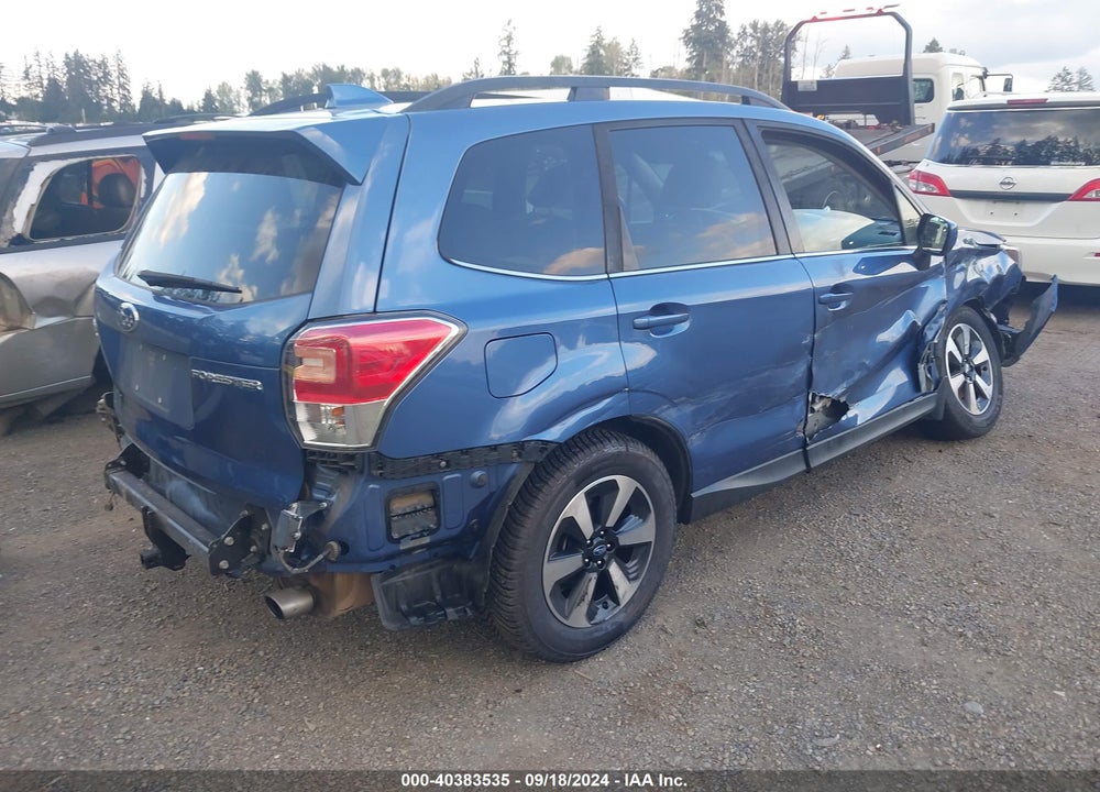 2018 SUBARU FORESTER 2.5I LIMITED VIN: JF2SJARC7JH434946