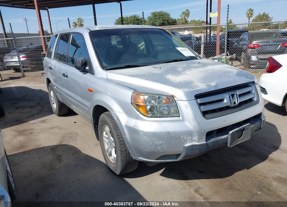 2007 HONDA PILOT LX VIN: 5FNYF28107B022067