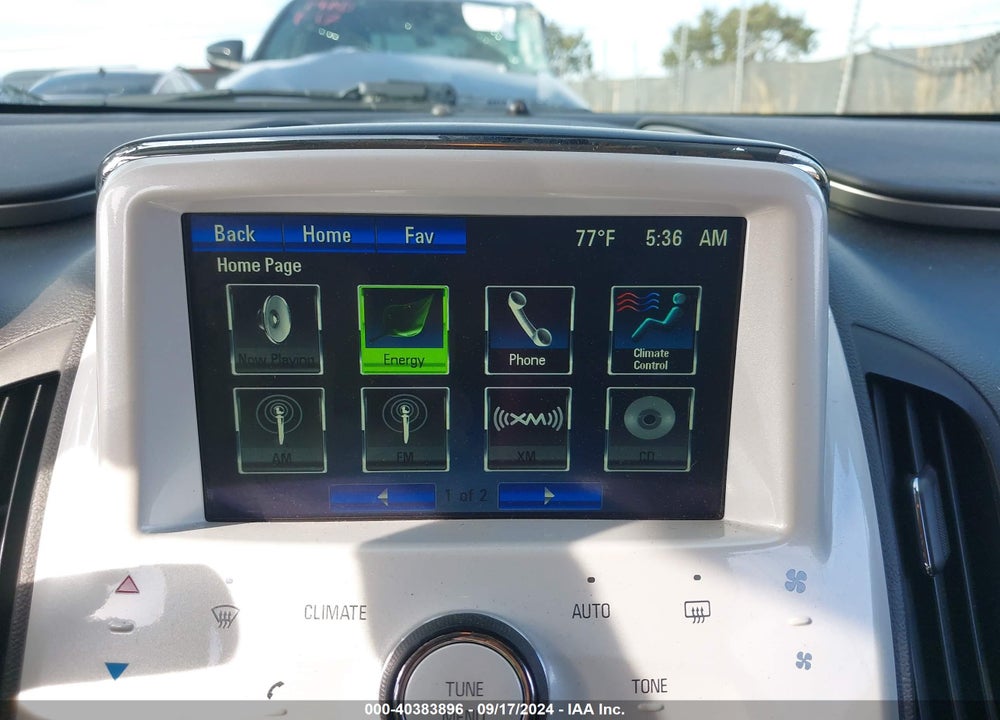 2012 CHEVROLET VOLT VIN: 1G1RA6E48CU113249