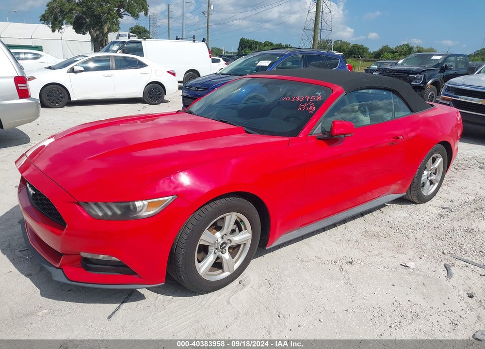 2015 FORD MUSTANG V6 VIN: 1FATP8EM2F5356311