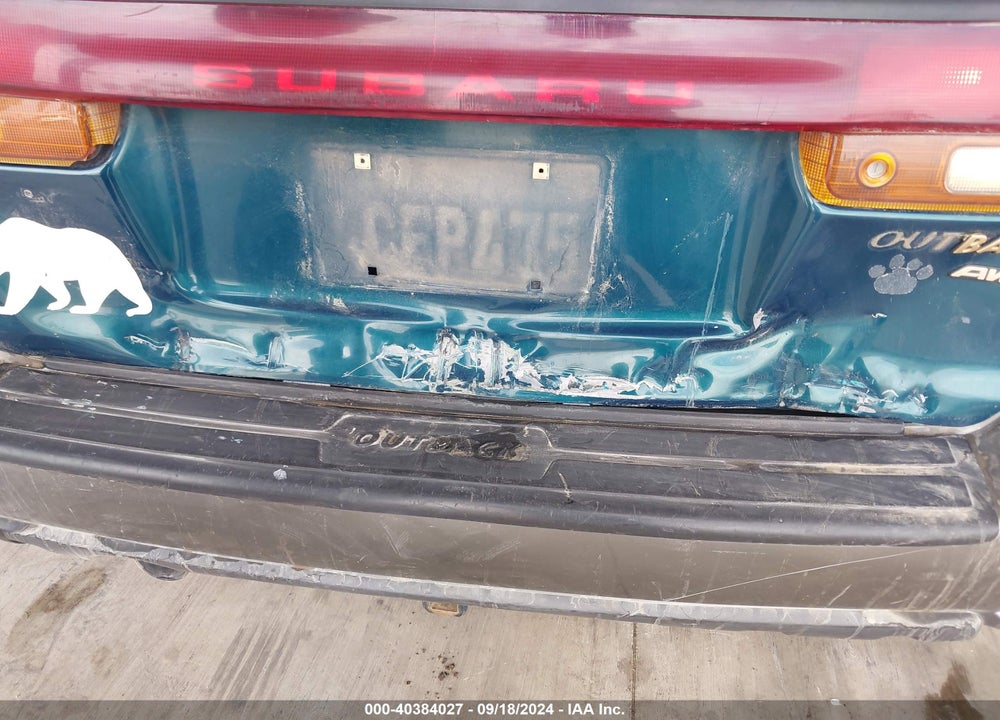 1999 SUBARU LEGACY 30TH ANN. OUTBACK LTD./OUTBACK VIN: 4S3BG6857X7605898