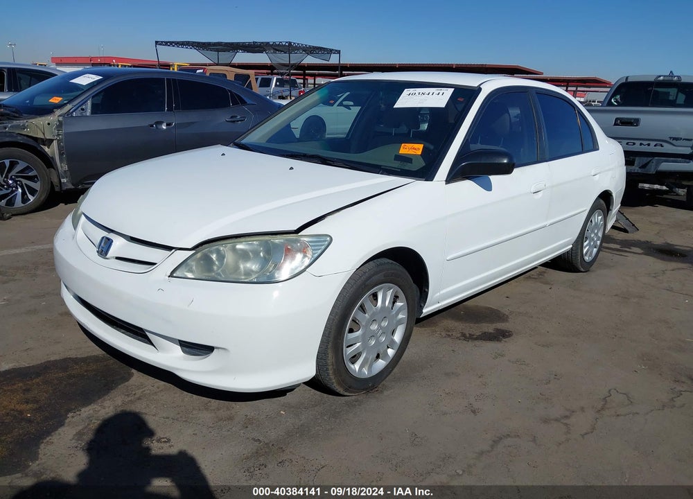 2005 HONDA CIVIC LX VIN: 2HGES165X5H609755