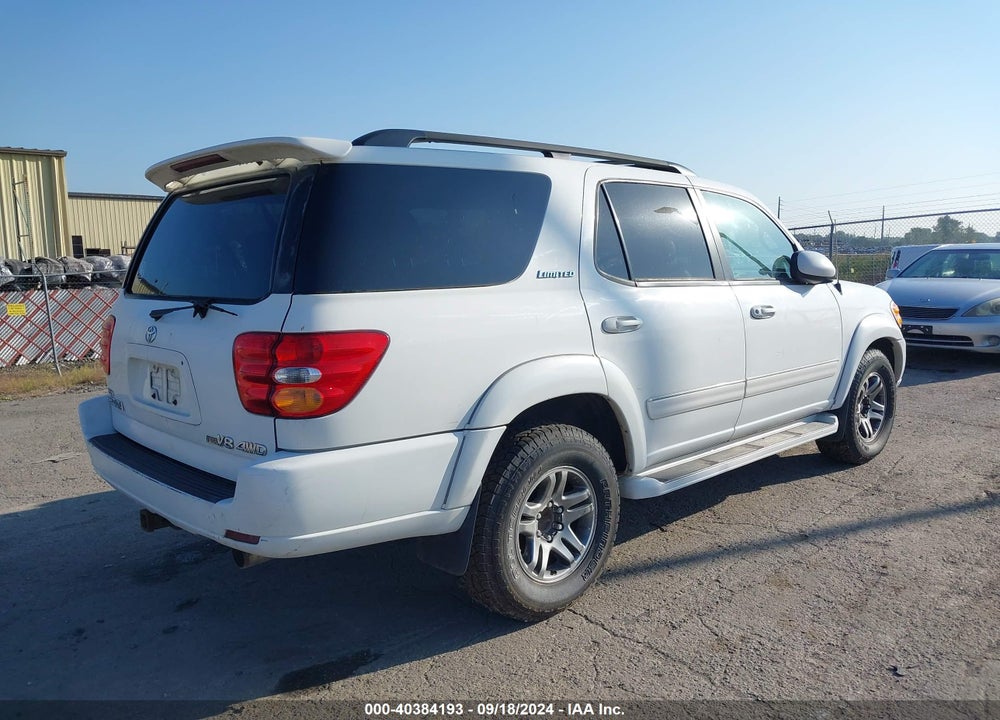 2003 TOYOTA SEQUOIA LIMITED V8 VIN: 5TDBT48A83S194301