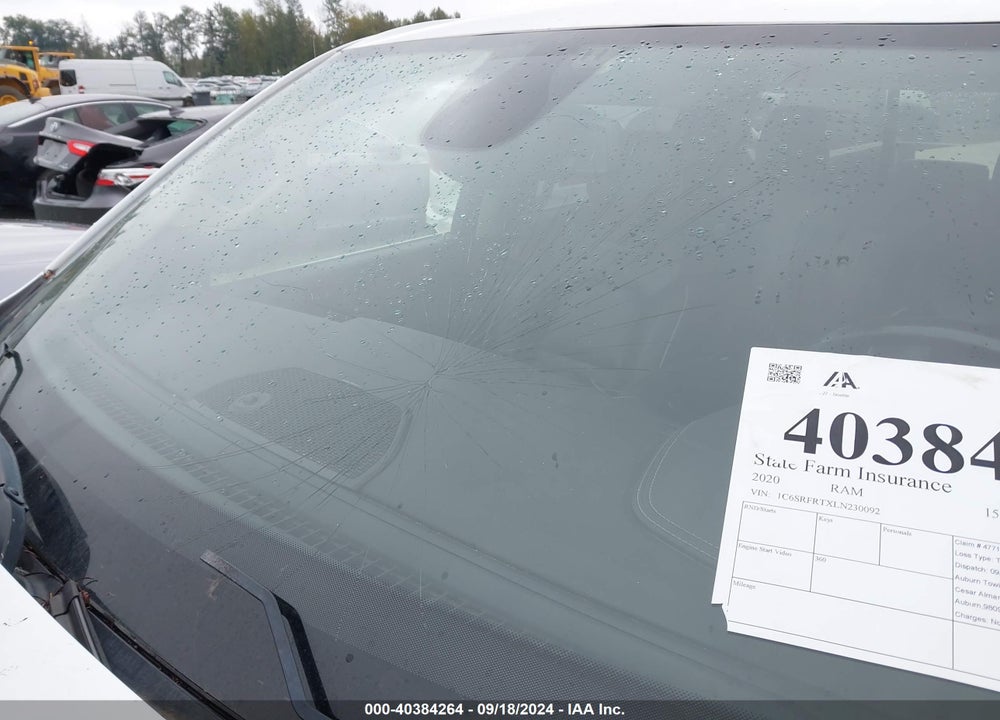 2020 RAM 1500 LAIE VIN: 1C6SRFRTXLN230092