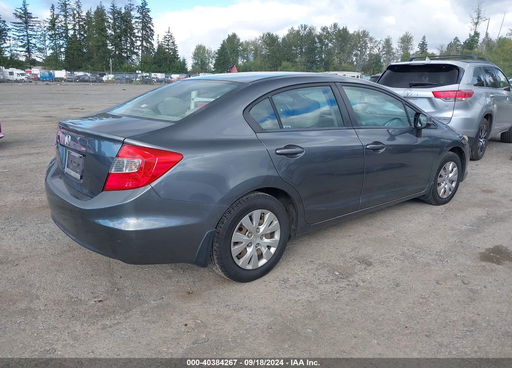 2012 HONDA CIVIC LX VIN: 2HGFB2F59CH300334