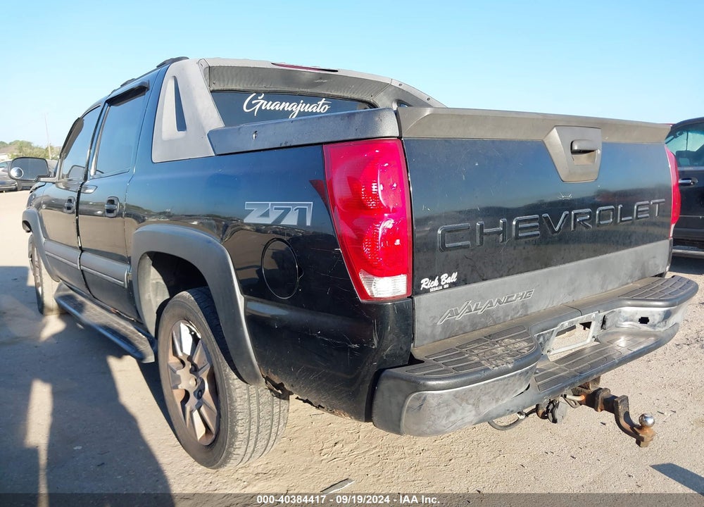 2004 CHEVROLET AVALANCHE 1500 VIN: 3GNEK12TX4G165267