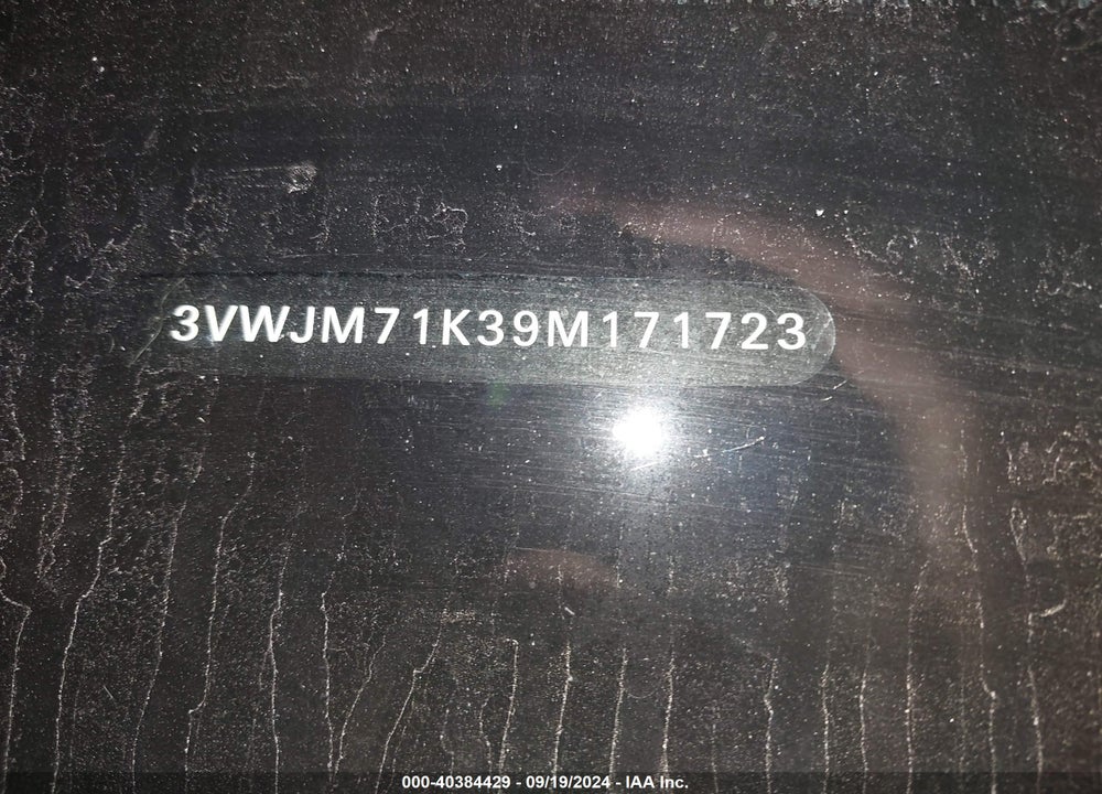 2009 VOLKSWAGEN JETTA S VIN: 3VWJM71K39M171723