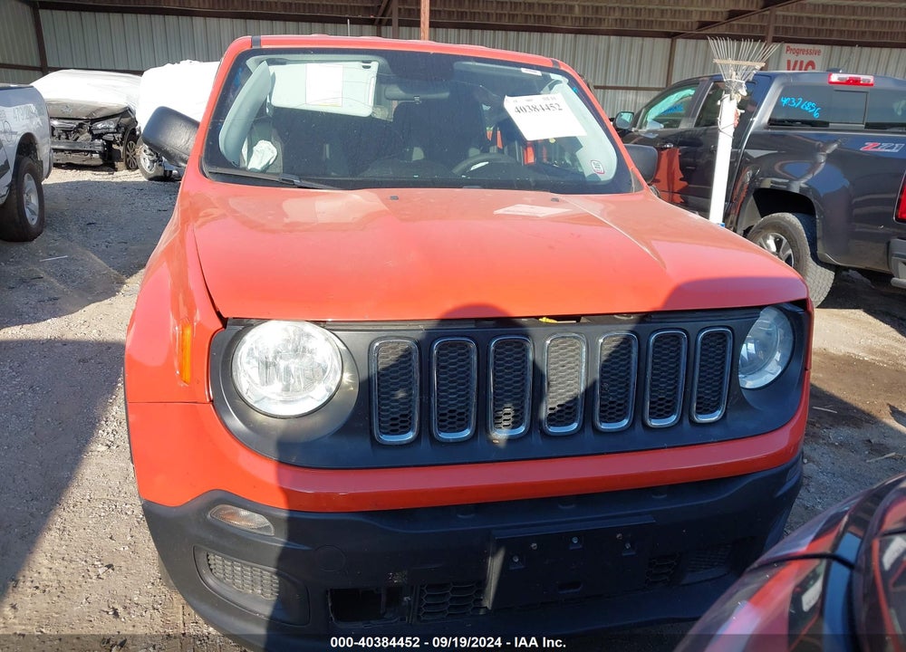 2016 JEEP RENEGADE SPORT VIN: ZACCJBAT5GPE09582