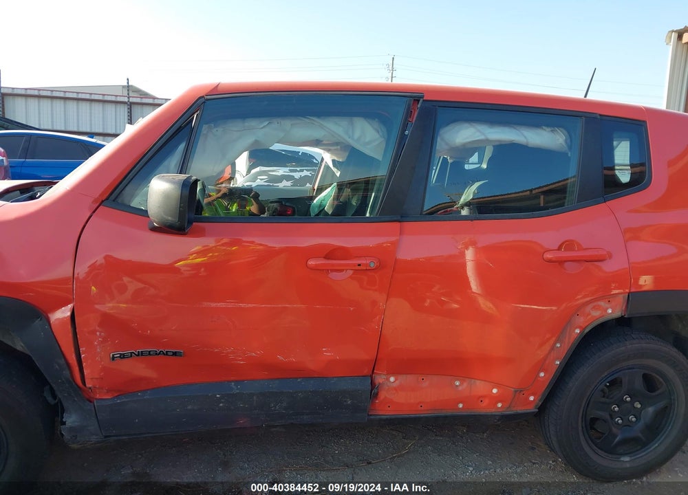 2016 JEEP RENEGADE SPORT VIN: ZACCJBAT5GPE09582