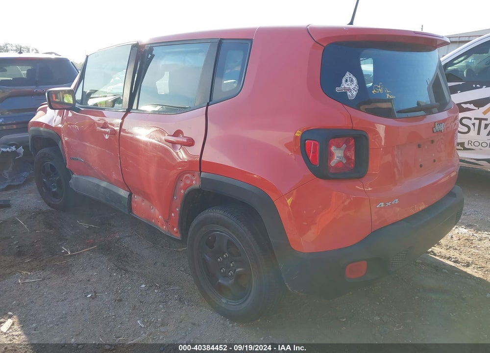 2016 JEEP RENEGADE SPORT VIN: ZACCJBAT5GPE09582
