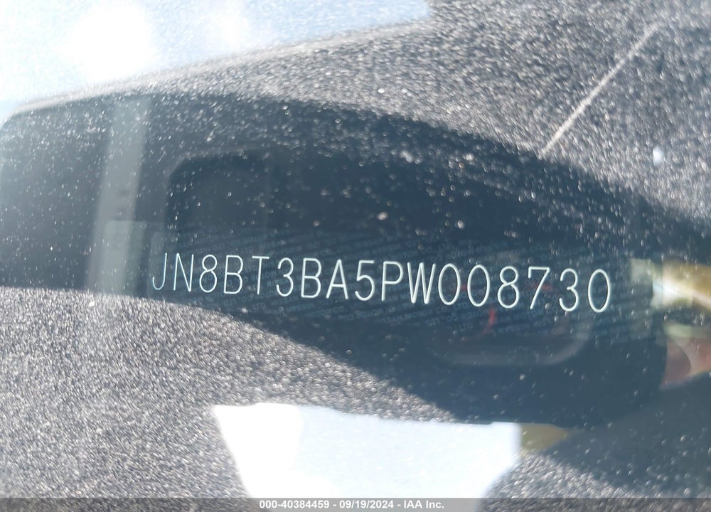 2023 NISSAN ROGUE SV FWD VIN: JN8BT3BA5PW008730