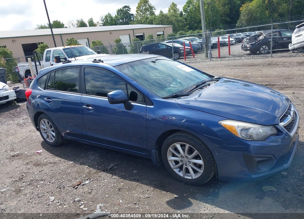 2012 SUBARU IMPREZA 2.0I PREMIUM VIN: JF1GPAC63CH246438