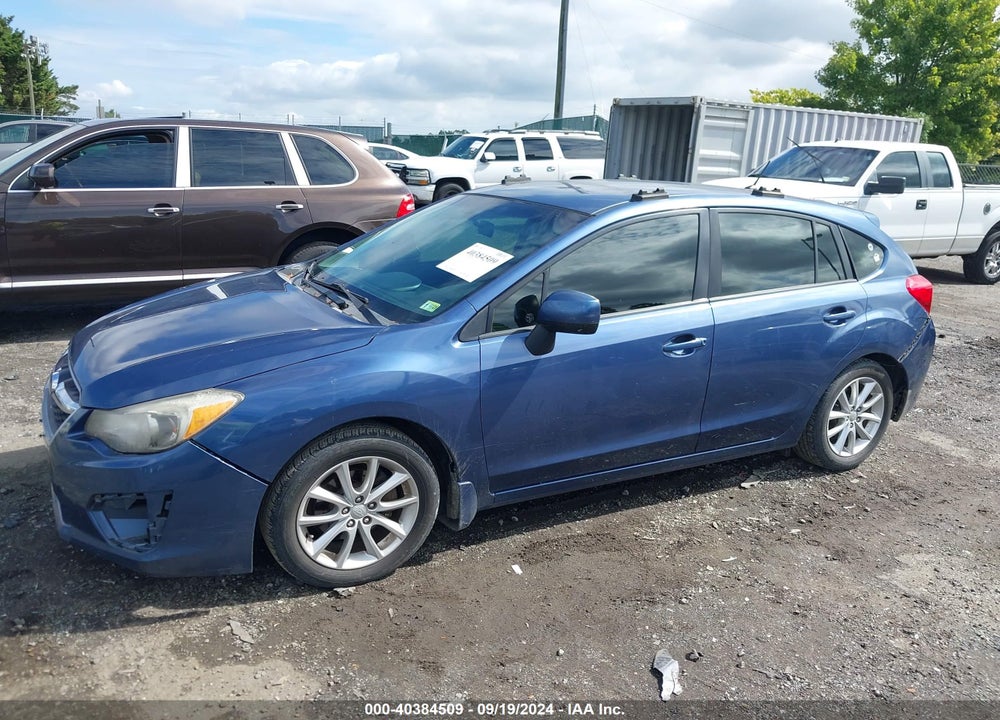 2012 SUBARU IMPREZA 2.0I PREMIUM VIN: JF1GPAC63CH246438