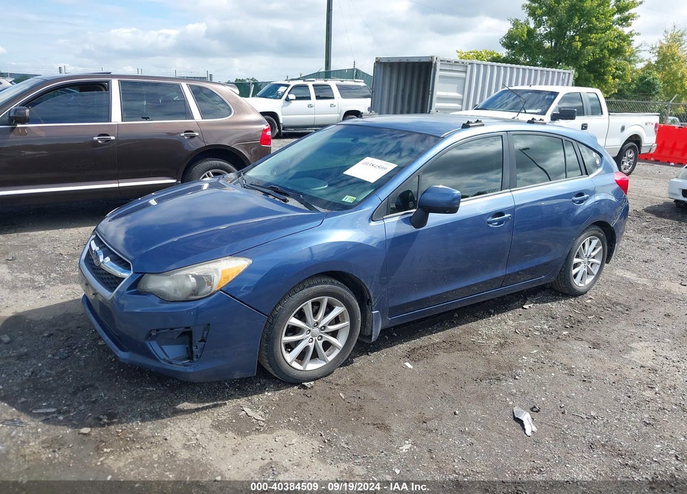 2012 SUBARU IMPREZA 2.0I PREMIUM VIN: JF1GPAC63CH246438