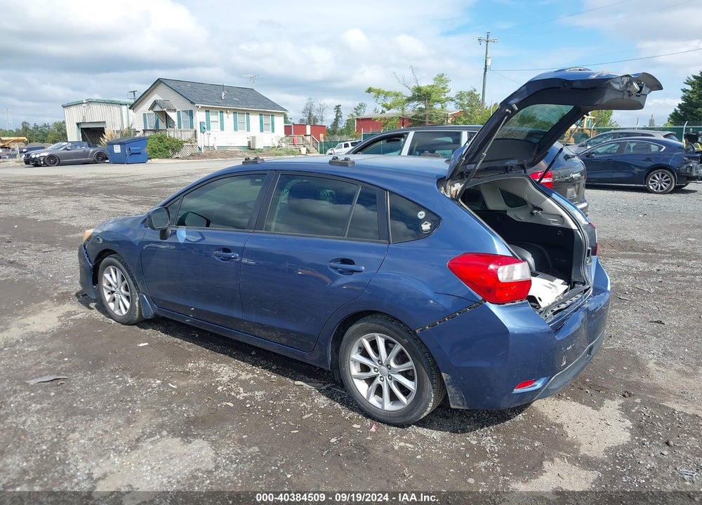 2012 SUBARU IMPREZA 2.0I PREMIUM VIN: JF1GPAC63CH246438