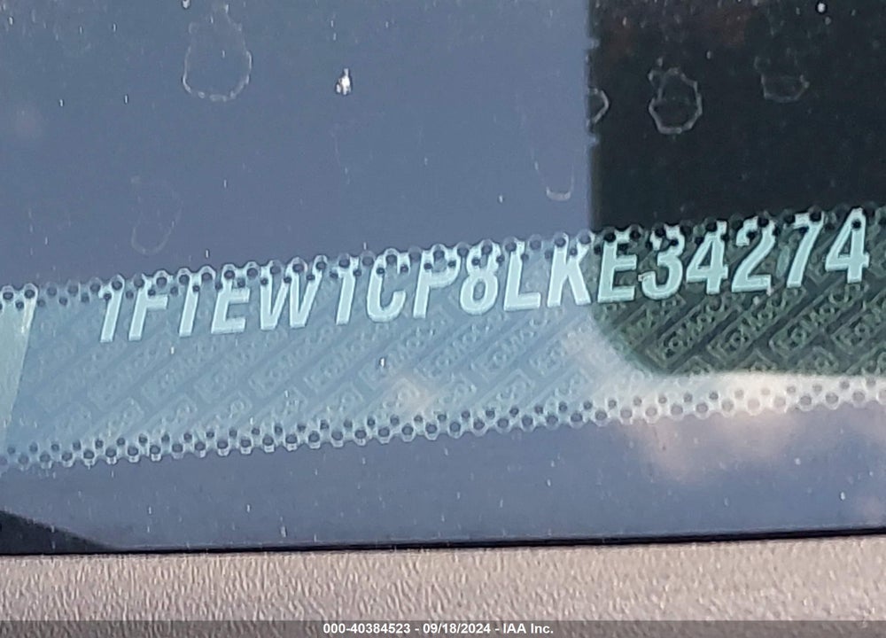 2020 FORD F-150 XL VIN: 1FTEW1CP8LKE34274