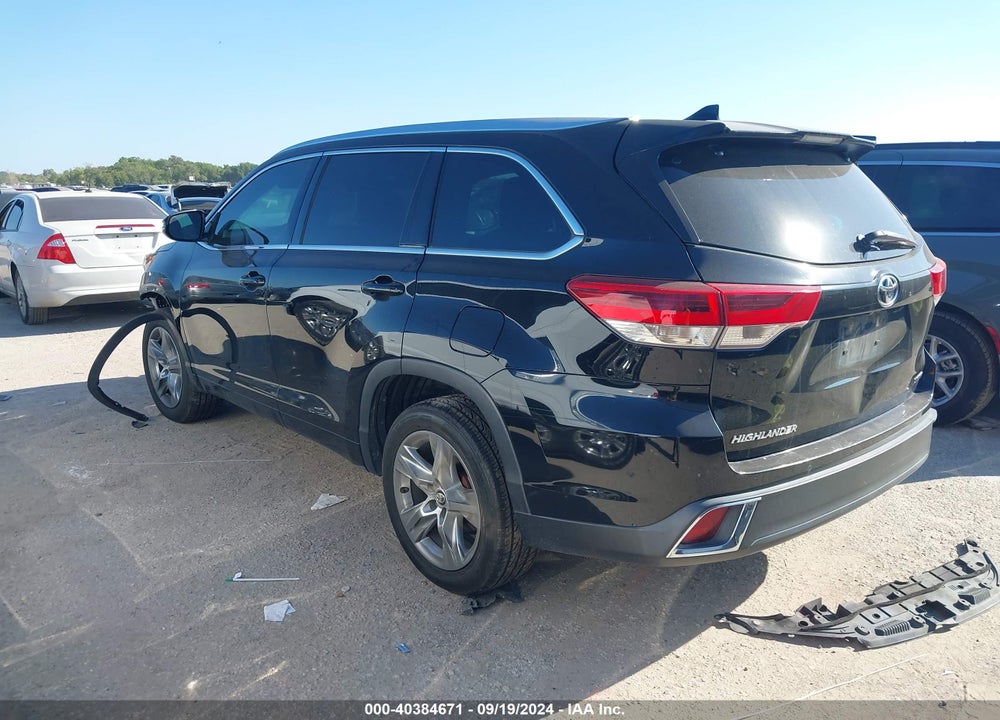 2017 TOYOTA HIGHLANDER LIMITED VIN: 5TDYZRFH3HS190671