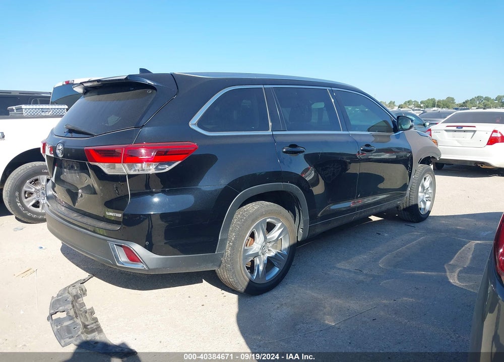 2017 TOYOTA HIGHLANDER LIMITED VIN: 5TDYZRFH3HS190671