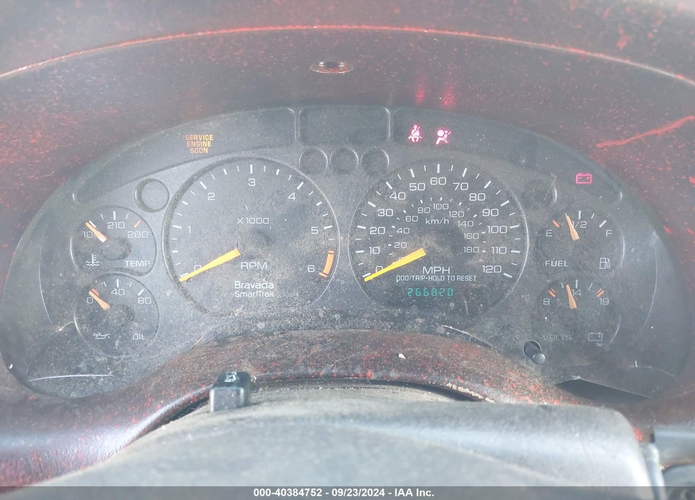 2001 OLDSMOBILE BRAVADA VIN: 1GHDT13WX12197418