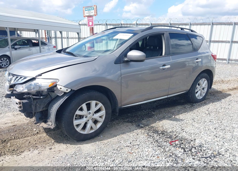 2012 NISSAN MURANO SL VIN: JN8AZ1MU8CW106683