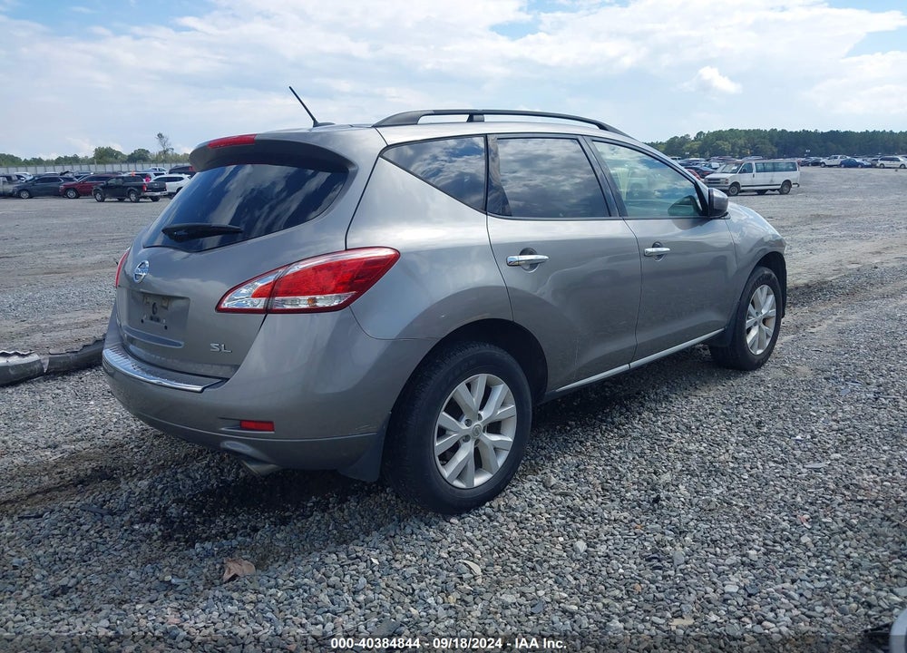 2012 NISSAN MURANO SL VIN: JN8AZ1MU8CW106683
