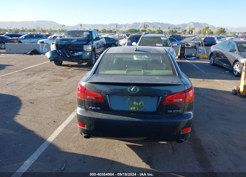 2008 LEXUS IS 250 VIN: JTHBK262285074864
