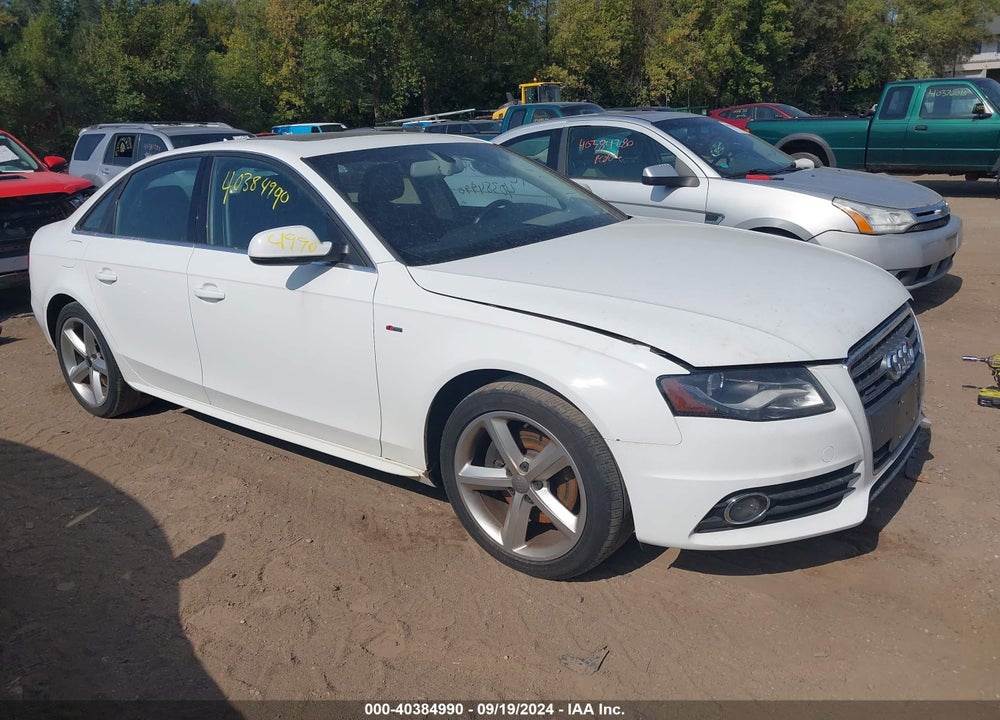 2012 AUDI A4 2.0T PREMIUM VIN: WAUFFAFL5CA043633