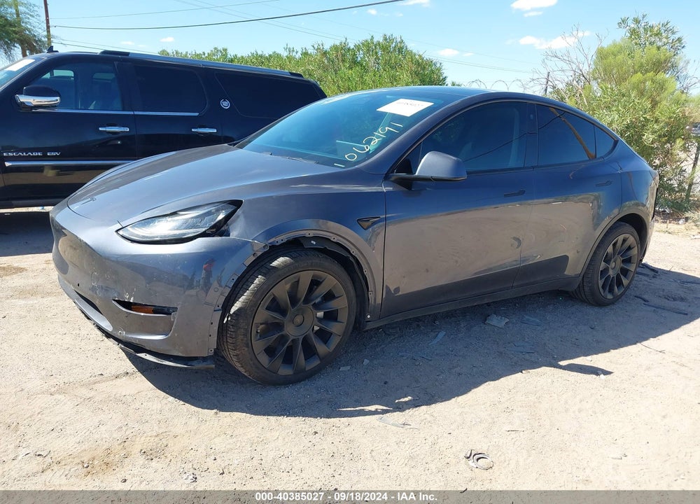 2021 TESLA MODEL Y LONG RANGE DUAL MOTOR ALL-WHEEL DRIVE VIN: 5YJYGDEE9MF062191