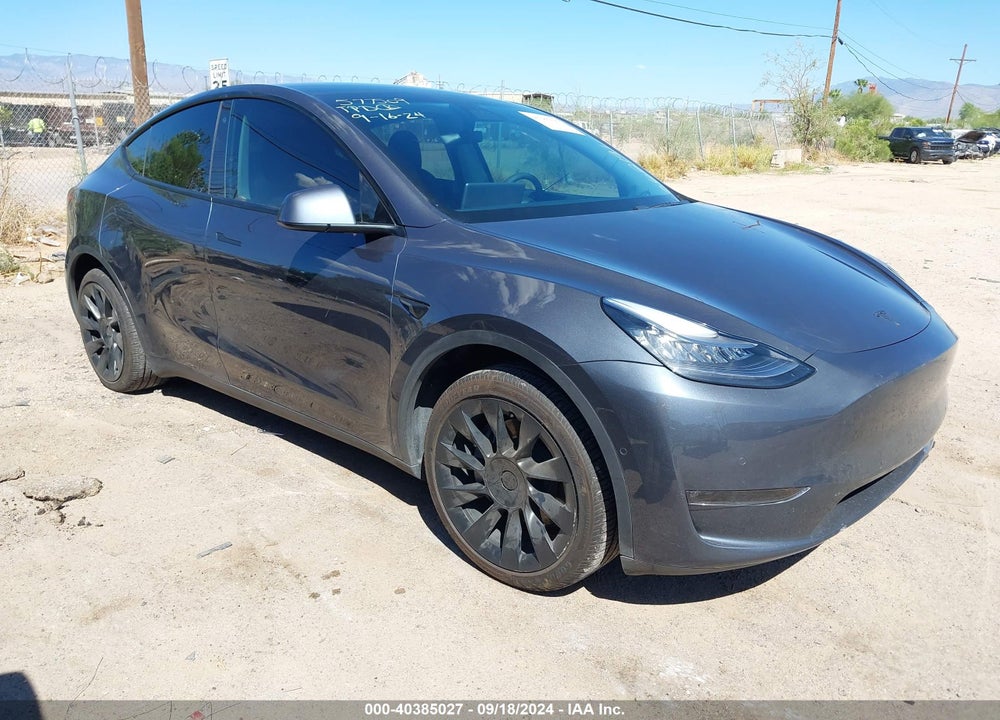 2021 TESLA MODEL Y LONG RANGE DUAL MOTOR ALL-WHEEL DRIVE VIN: 5YJYGDEE9MF062191