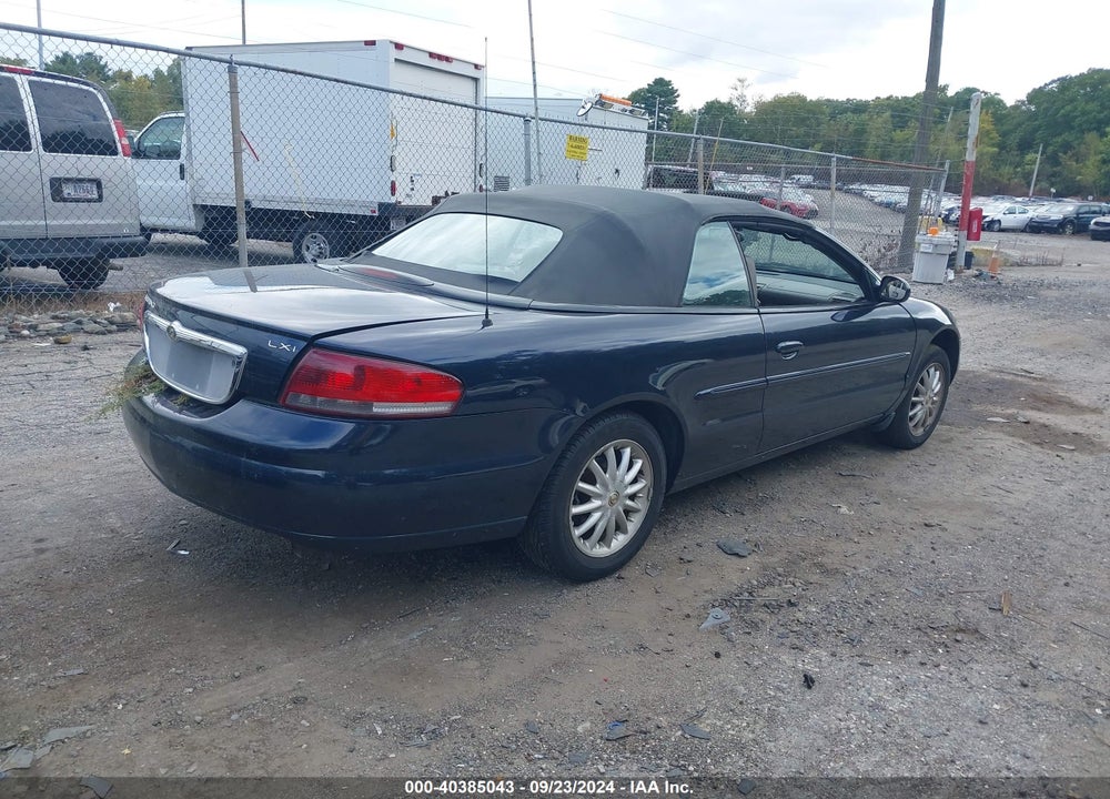 2003 CHRYSLER SEBRING LXI VIN: 1C3EL55T43N577798