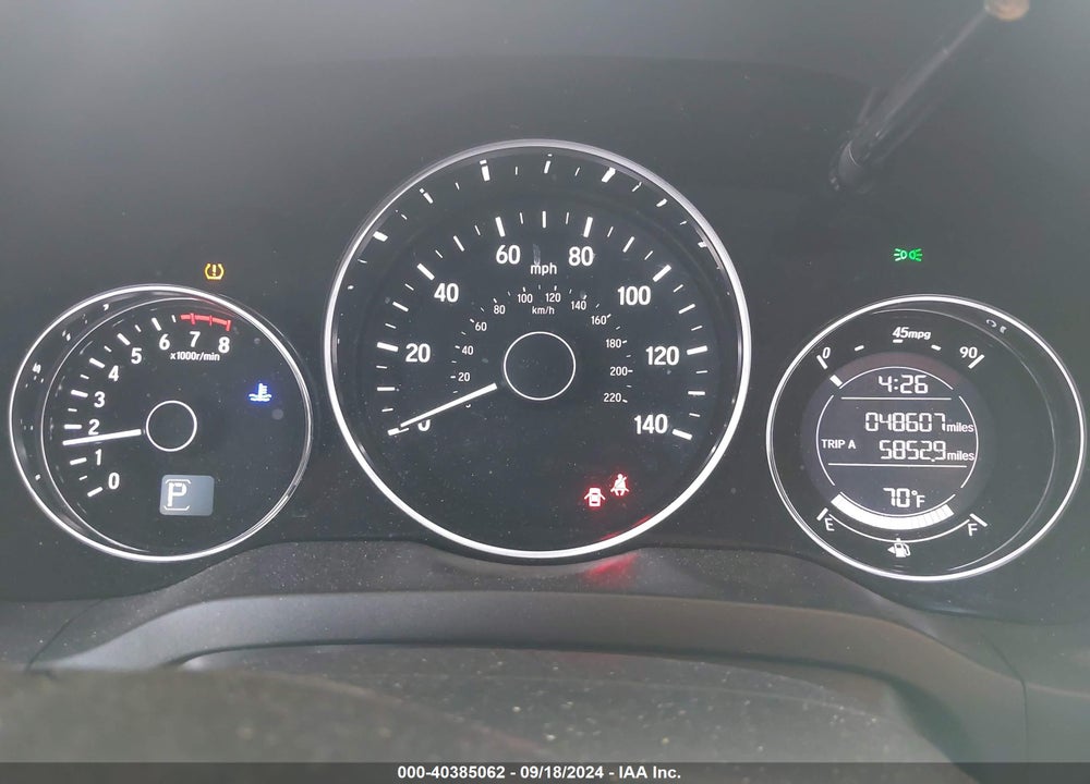2018 HONDA HR-V EX-L VIN: 3CZRU6H72JM724121