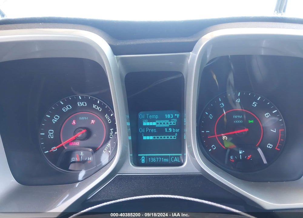 2014 CHEVROLET CAMARO 1LT VIN: 2G1FF1E36E9318650