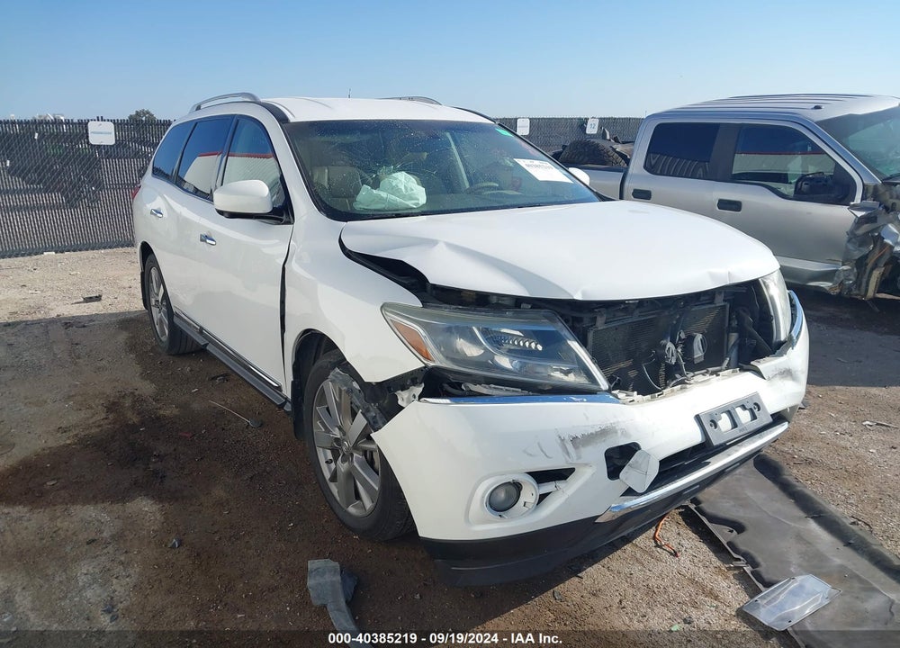 2013 NISSAN PATHFINDER PLATINUM VIN: 5N1AR2MN8DC644227