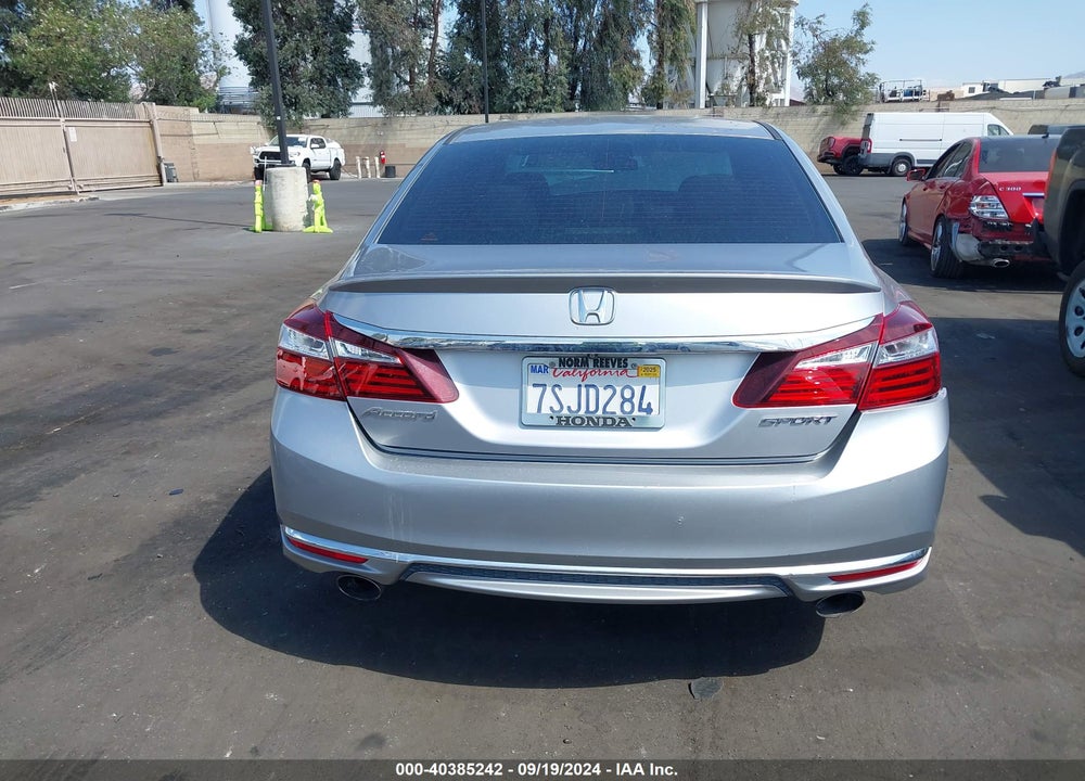 2016 HONDA ACCORD SPORT VIN: 1HGCR2F58GA146346