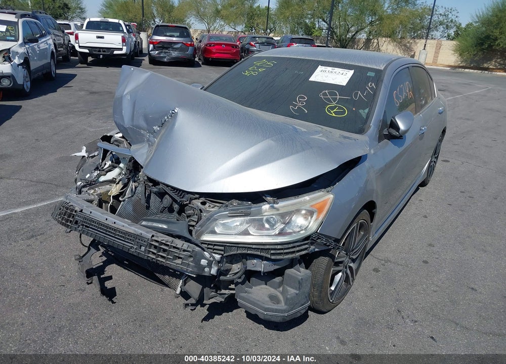 2016 HONDA ACCORD SPORT VIN: 1HGCR2F58GA146346