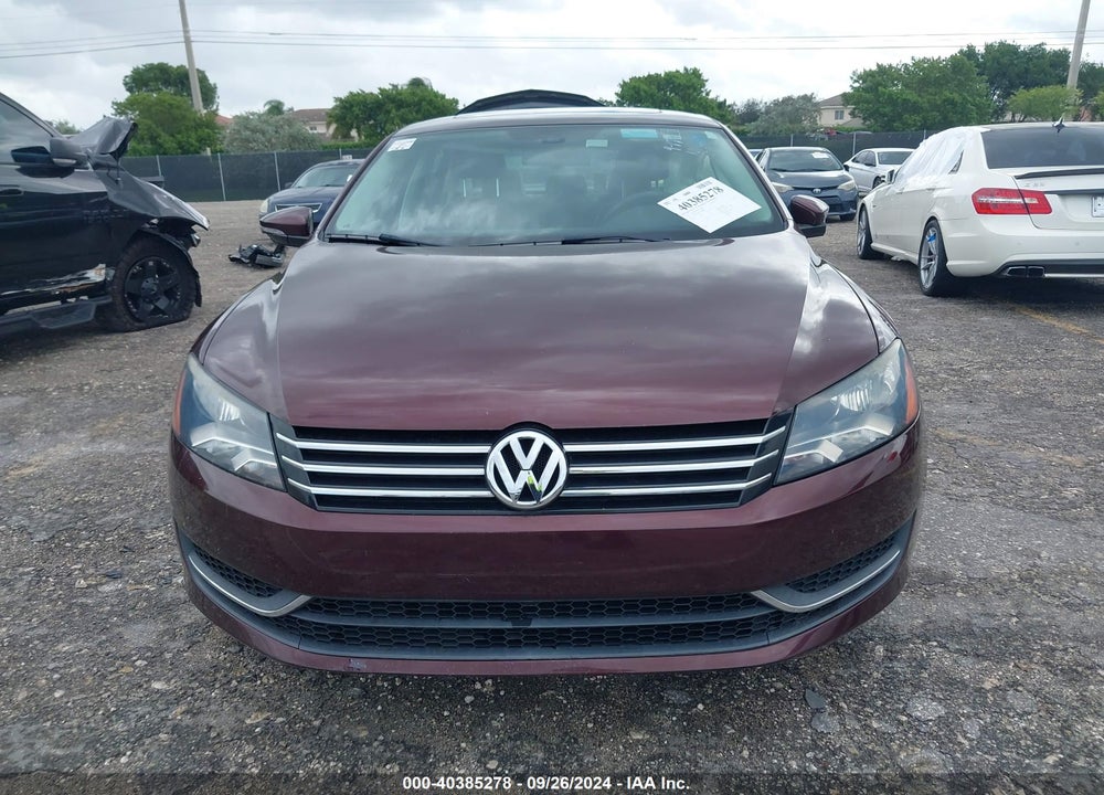 2012 VOLKSWAGEN PASSAT 2.5L SE VIN: 1VWBP7A30CC086884