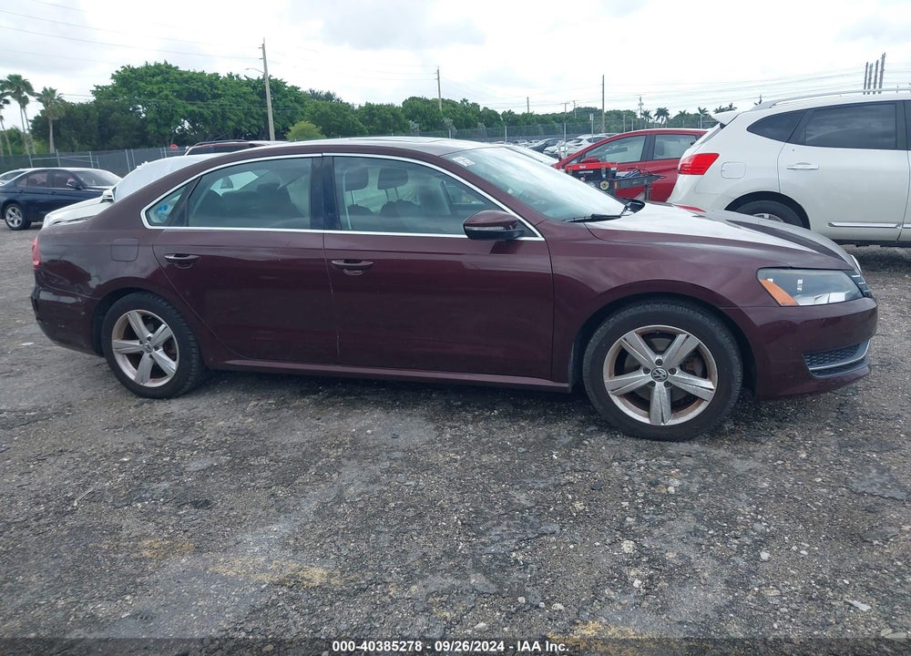 2012 VOLKSWAGEN PASSAT 2.5L SE VIN: 1VWBP7A30CC086884