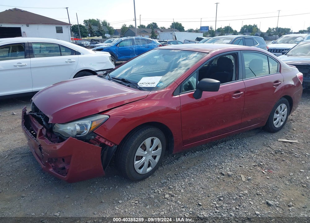 2016 SUBARU IMPREZA 2.0I VIN: JF1GJAA61GG009463