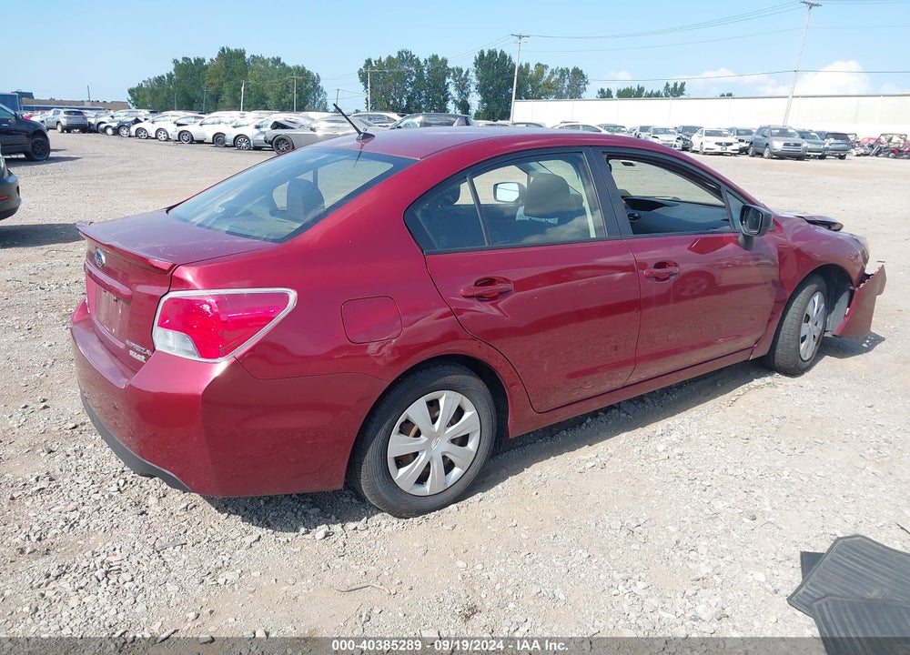 2016 SUBARU IMPREZA 2.0I VIN: JF1GJAA61GG009463