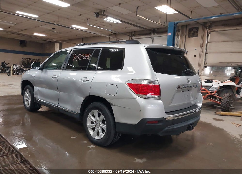 2013 TOYOTA HIGHLANDER SE V6 VIN: 5TDBK3EH6DS185712