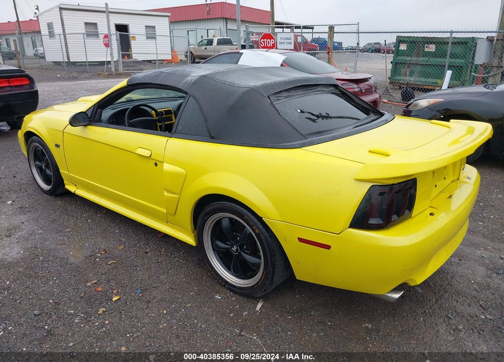 2001 FORD MUSTANG GT VIN: 1FAFP45X21F244904